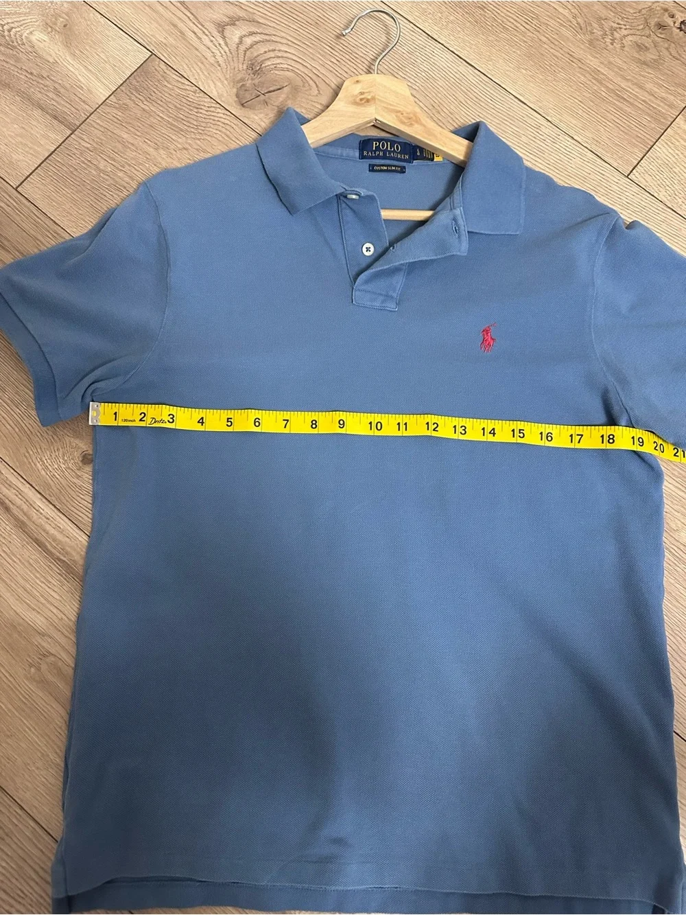 Polo by Ralph Lauren Men's Classic Blue Short-Sleeve Polo SizeL